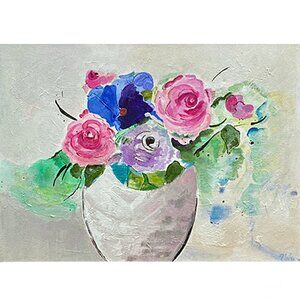 Original Painting Floral Wall Art Decor
